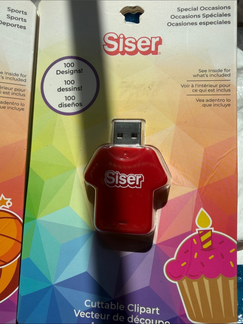 Siser Red USB Shirt Clipart Drive